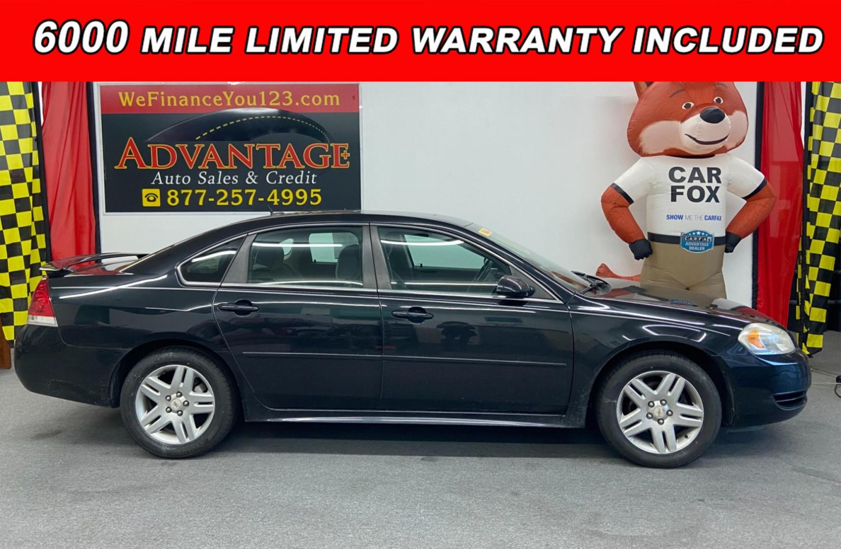 2012 Black Chevrolet Impala LT (2G1WB5E34C1) with an 3.6L V6 DOHC 16V FFV engine, 6-Speed Automatic transmission, located at 533 S West End Blvd., Quakertown, PA, 18951, (877) 257-4995, 40.343994, -75.303604 - Photo#0